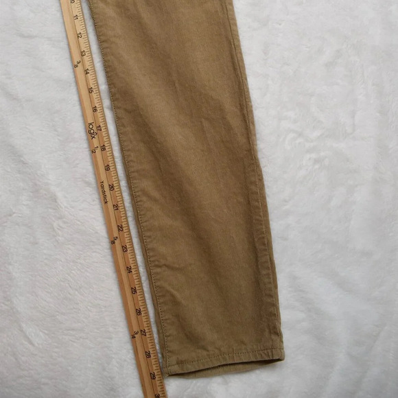 Old Navy The Rockstar Corduroy Pants Sz 10 Skinny Low Rise Camel Khaki Y2K 90s - Picture 13 of 16